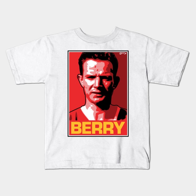 Berry - MUFC Kids T-Shirt by David Foy Art